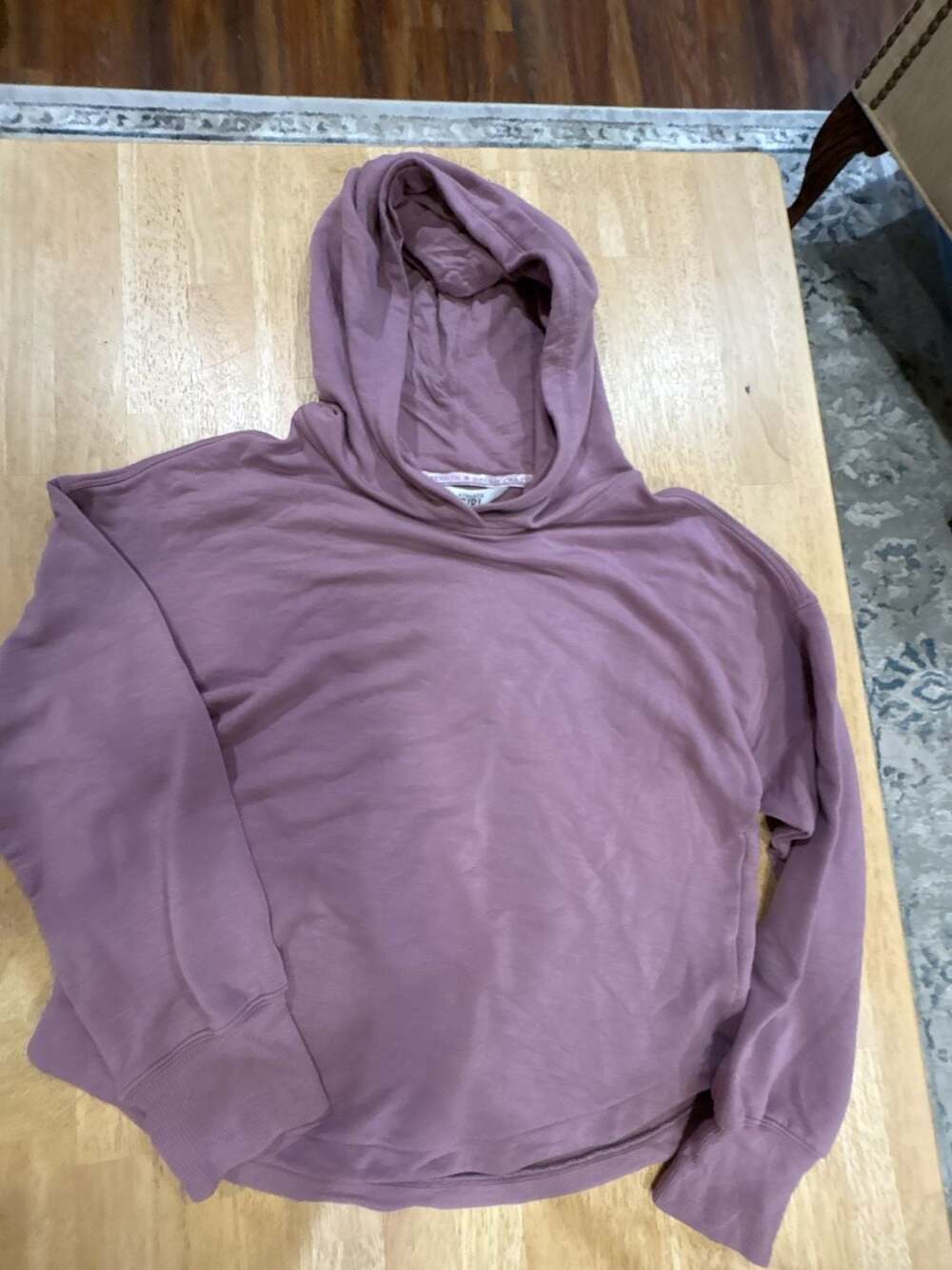 Athleta Girl Purple Strength Dream Crazy Long Sleeve Hoodie Size XL/14